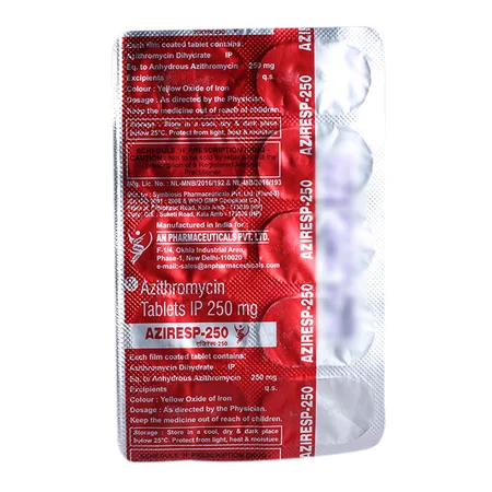 Aziresp 250 Tablet 10's