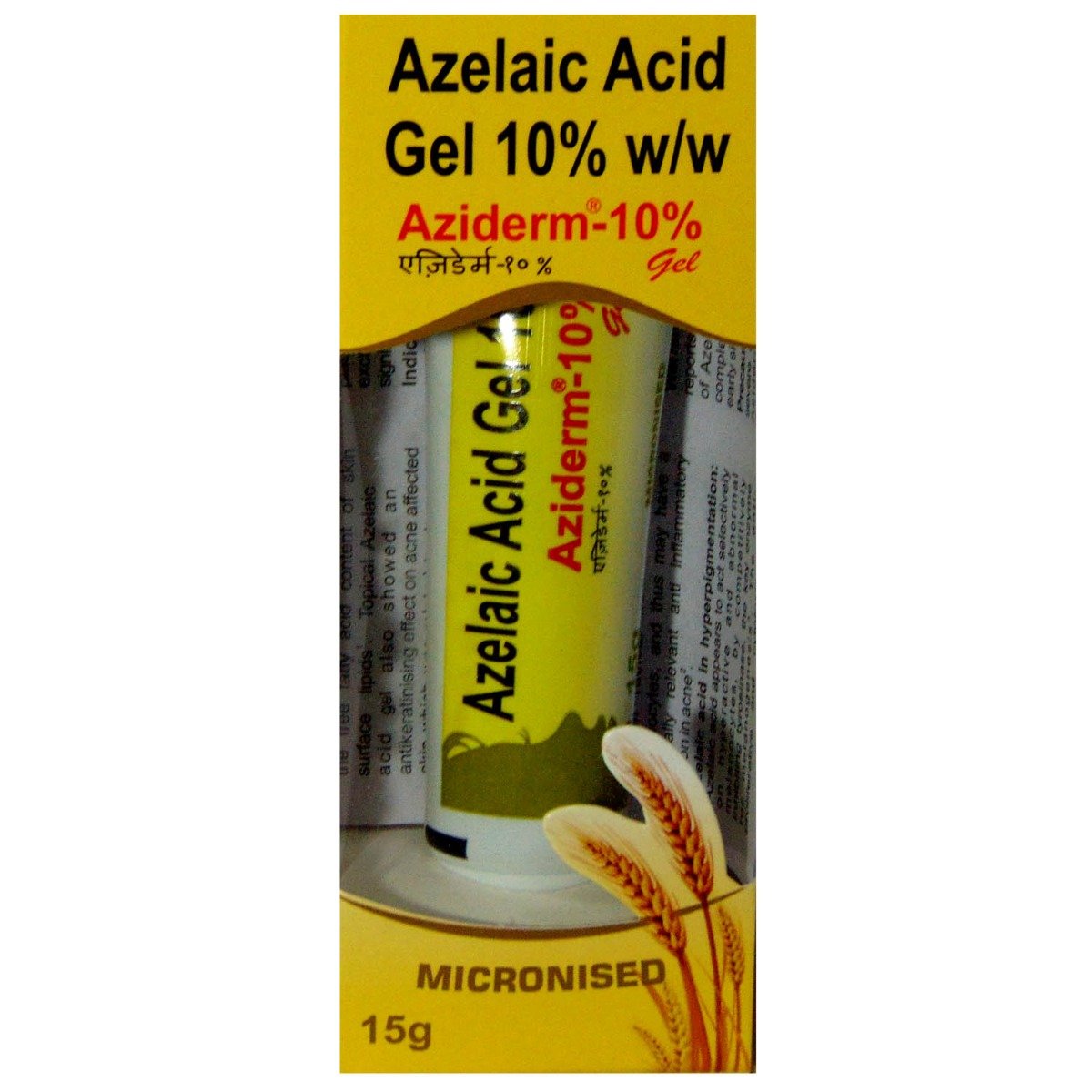 Aziderm 10% Gel 15 gm, Pack of 1 Gel Aziderm 10% Gel 15 gm, Pack of 1 Gel