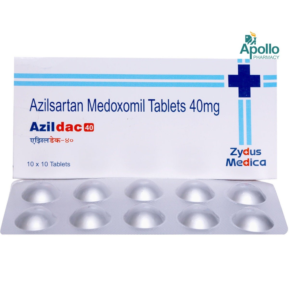 Azildac 40 Tablet 10's, Pack of 10 TABLETS Azildac 40 Tablet 10's, Pack of 10 TABLETS