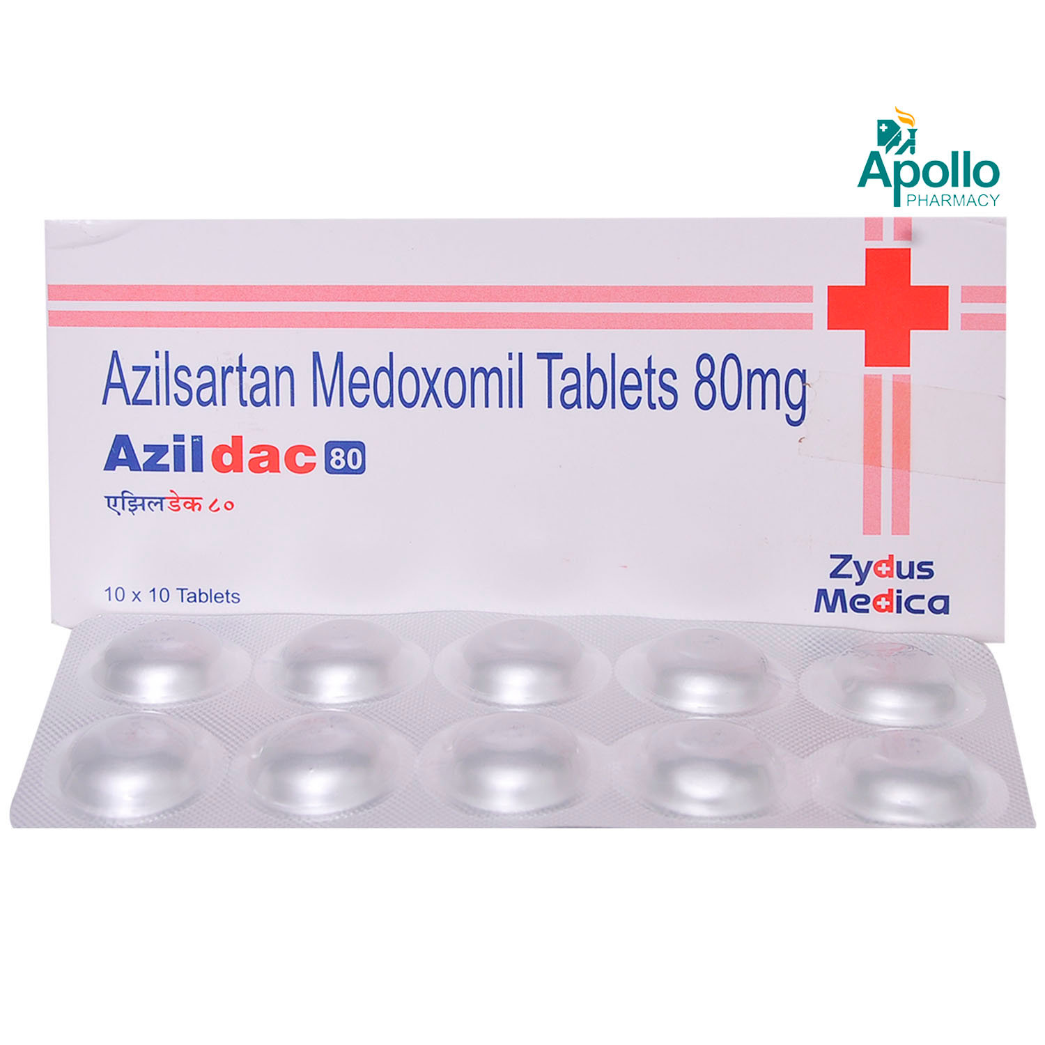 Azildac 80 Tablet 10's, Pack of 10 TabletS Azildac 80 Tablet 10's, Pack of 10 TabletS