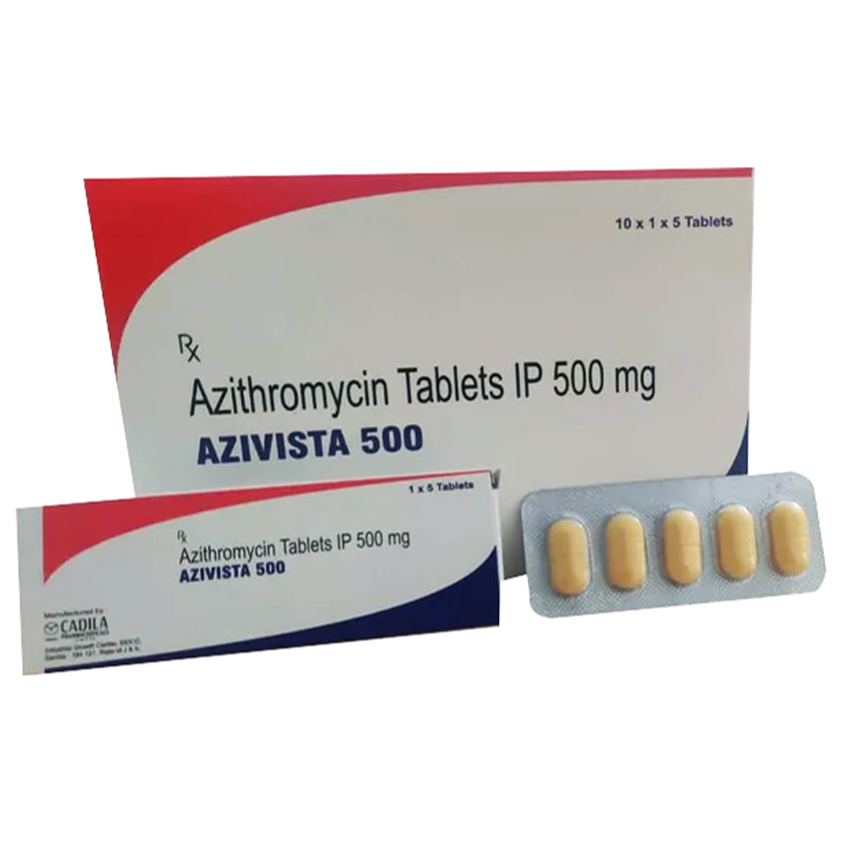 Azivista 500 Tablet 5's, Pack of 5 TABLETS Azivista 500 Tablet 5's, Pack of 5 TABLETS
