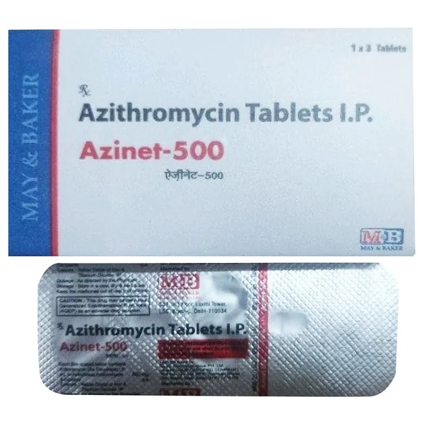 Azinet-500 Tablet 3's