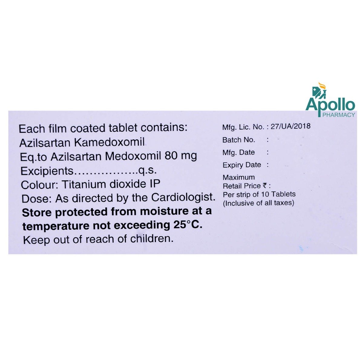 Aztric 80 Tablet 10's, Pack of 10 TABLETS Aztric 80 Tablet 10's, Pack of 10 TABLETS