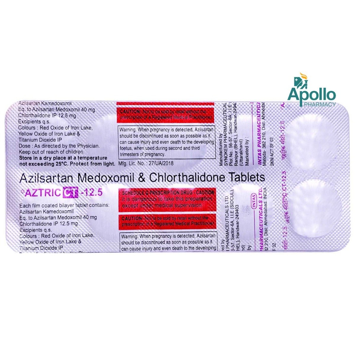 Aztric CT-12.5 Tablet 10's, Pack of 10 TabletS Aztric CT-12.5 Tablet 10's, Pack of 10 TabletS