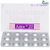 Aztor 20 Tablet 15's, Pack of 15 TABLETS