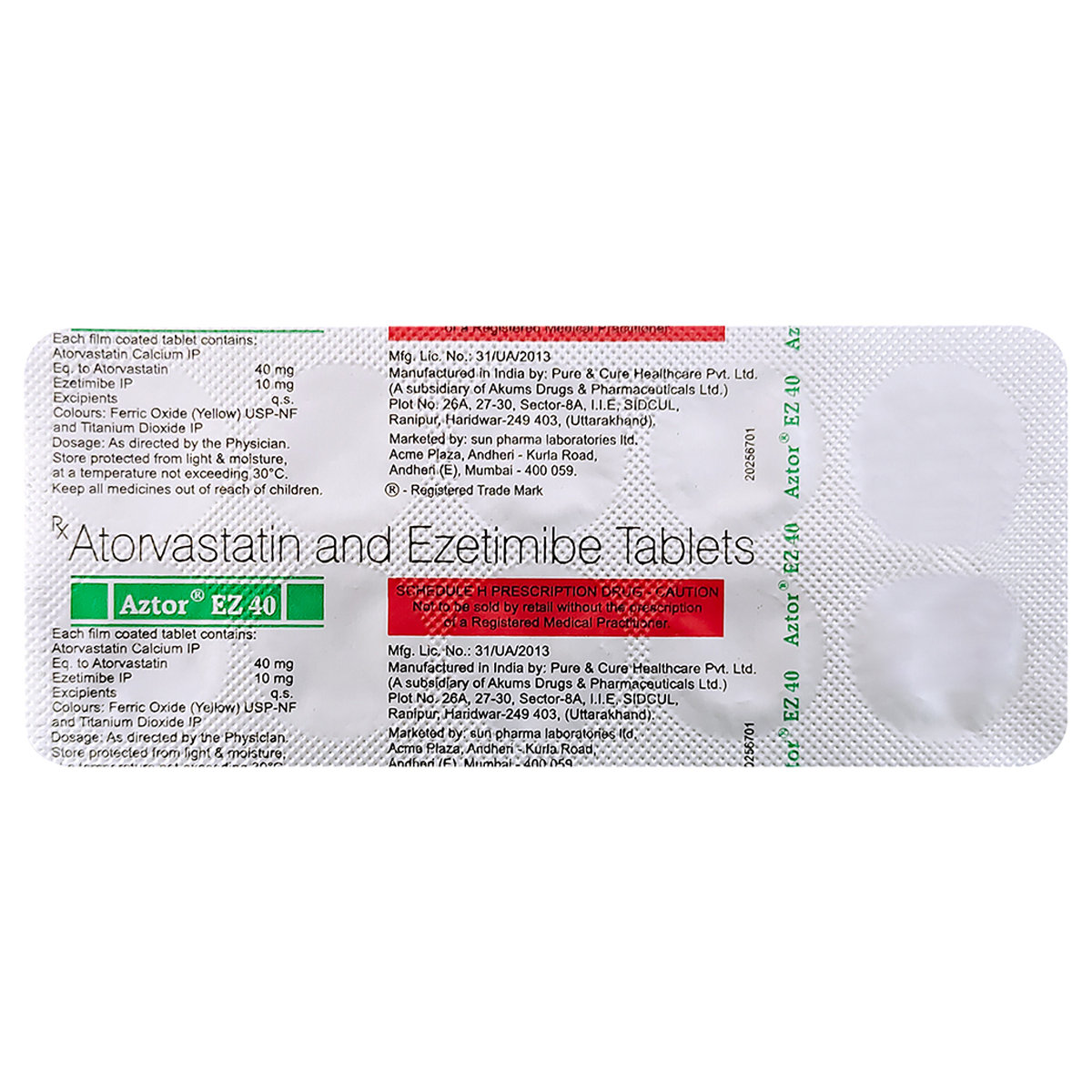 Aztor EZ 40 Tablet 10's, Pack of 10 Aztor EZ 40 Tablet 10's, Pack of 10