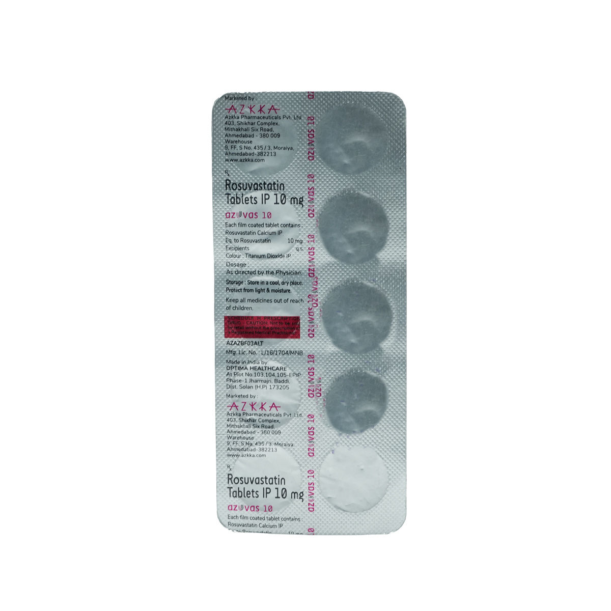 Azuvas 10 Tablet | Uses, Side Effects, Price | Apollo Pharmacy