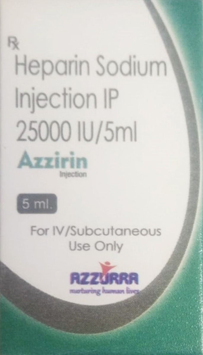Buy Azzirin 25000IU Injection 5 ml online | Uses, Side Effects, Price ...