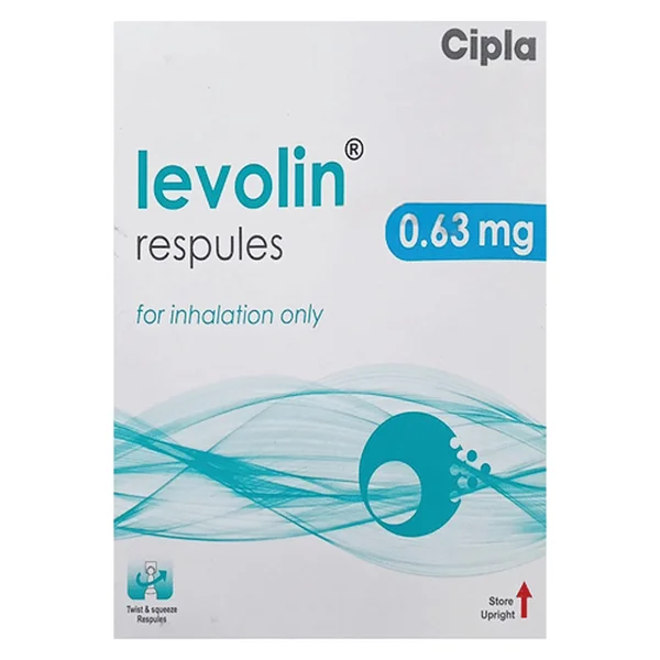Levolin 0.63 mg Respules 6x2.5  ml, Pack of 6