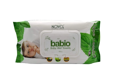 Babio Baby Wet Sooth Baby Wipes Lid Pack, 2x80 (Buy 1 Get 1 Free), Pack of 1