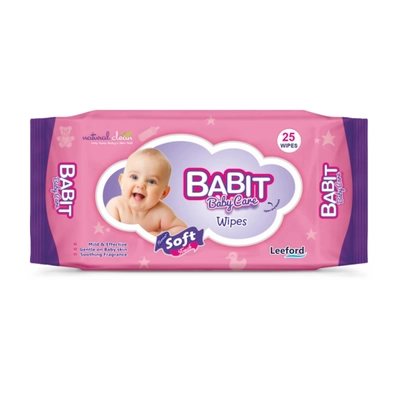 Babit Baby Care Soft Wipes, 25 Count, Pack of 1