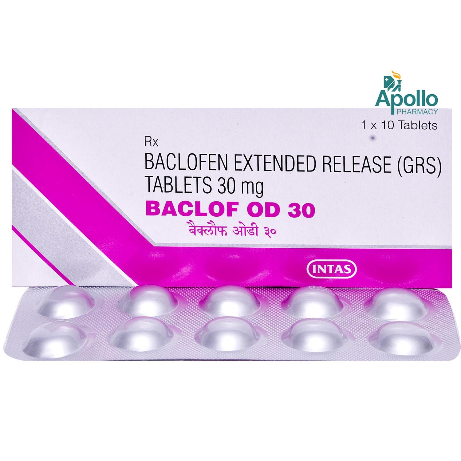 Baclof OD 30 Tablet 10's, Pack of 10 TABLETS Baclof OD 30 Tablet 10's, Pack of 10 TABLETS