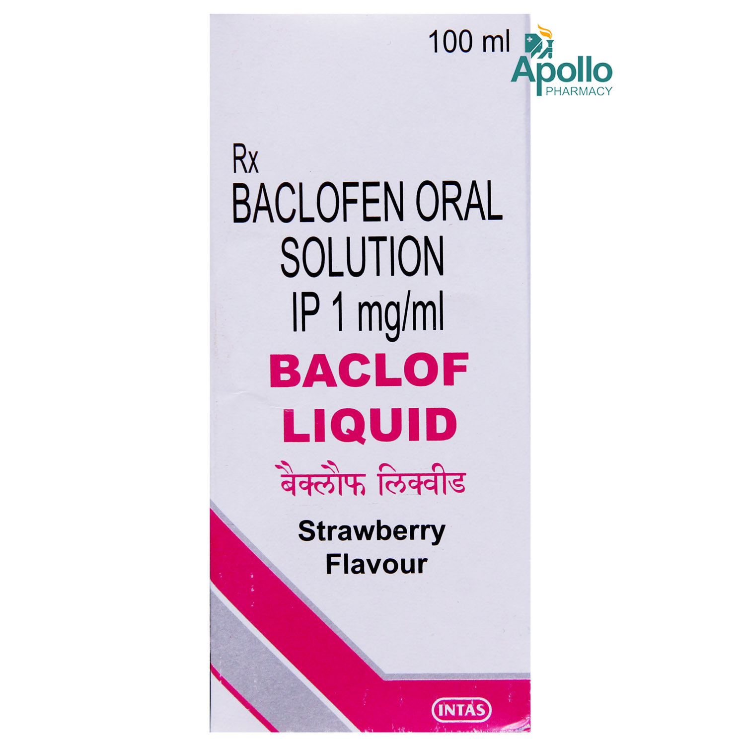 Baclof Strawberry Liquid 100 ml, Pack of 1 Liquid Baclof Strawberry Liquid 100 ml, Pack of 1 Liquid