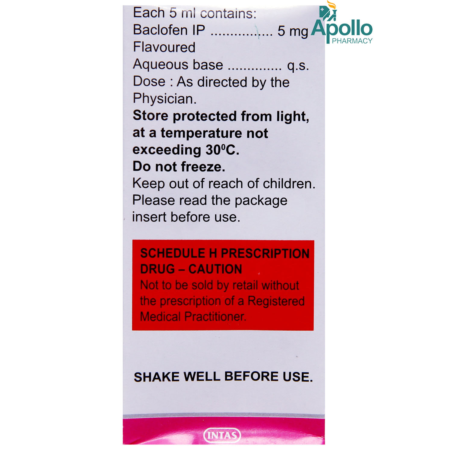 Baclof Strawberry Liquid 100 ml, Pack of 1 Liquid Baclof Strawberry Liquid 100 ml, Pack of 1 Liquid