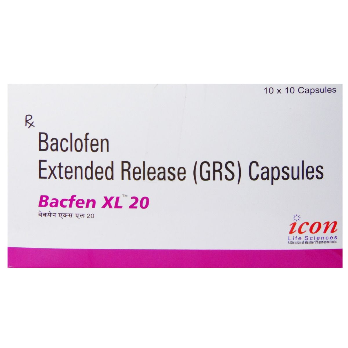Bacfen XL 20 Tablet 10's, Pack of 10 CAPSULES