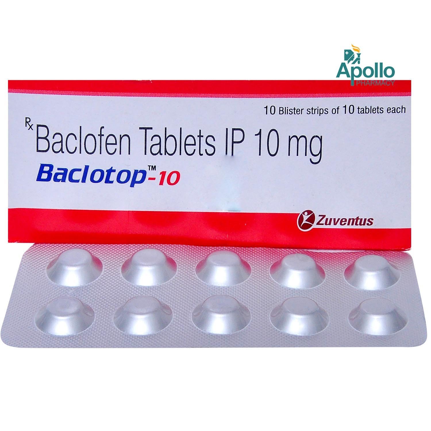 Baclotop-10 Tablet 10's, Pack of 10 TABLETS Baclotop-10 Tablet 10's, Pack of 10 TABLETS