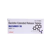 Bacloren 20 Tablet 10's, Pack of 10 TABLETS