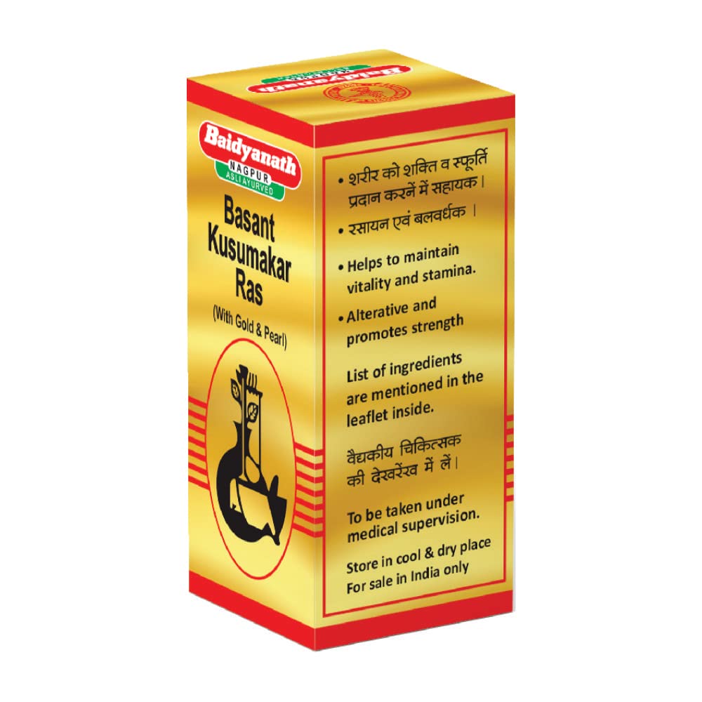 Baidyanath (Nagpur) Basant Kusumakar Ras, 30 Tablets, Pack of 1 Baidyanath (Nagpur) Basant Kusumakar Ras, 30 Tablets, Pack of 1