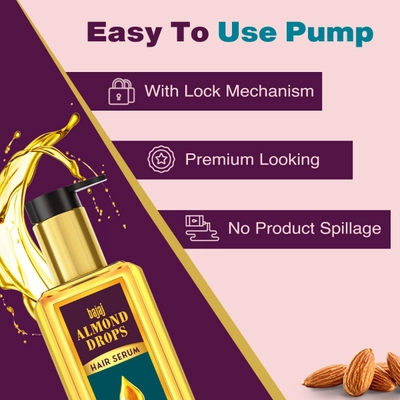 Bajaj Almond Drops Hair Serum with Oil, 100 ml, Pack of 1