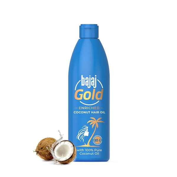 Bajaj Gold Enriched Coconut Hair Oil, 500 ml