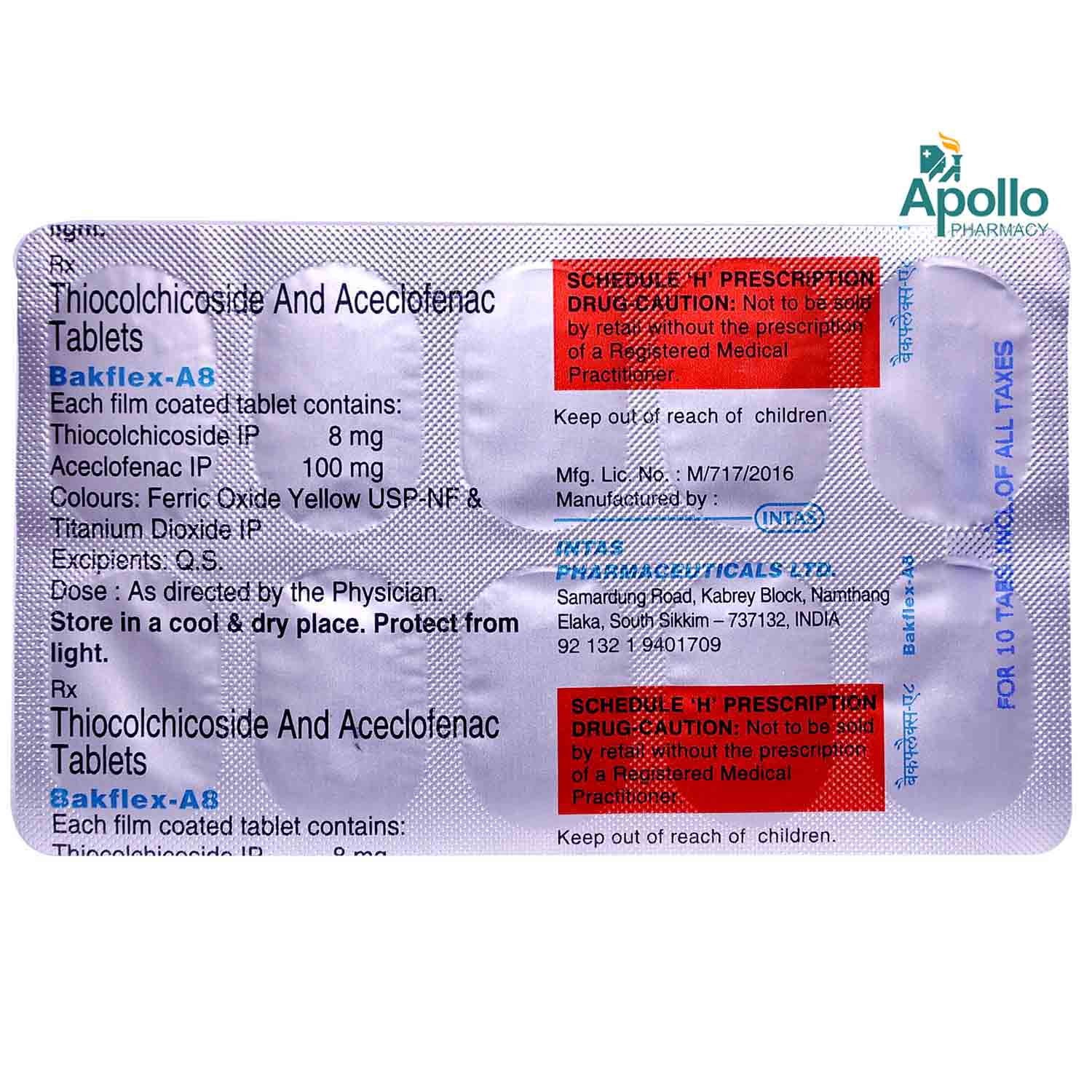 Bakflex-A8 Tablet 10's, Pack of 10 Bakflex-A8 Tablet 10's, Pack of 10