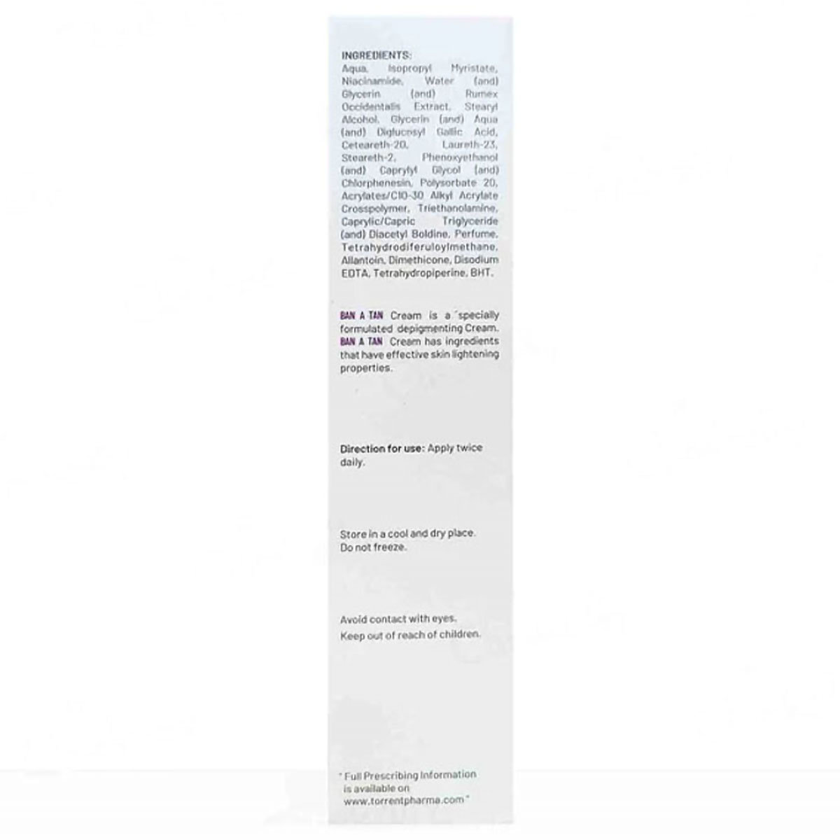 Ban A Tan Cream 50 gm, Pack of 1 Ban A Tan Cream 50 gm, Pack of 1