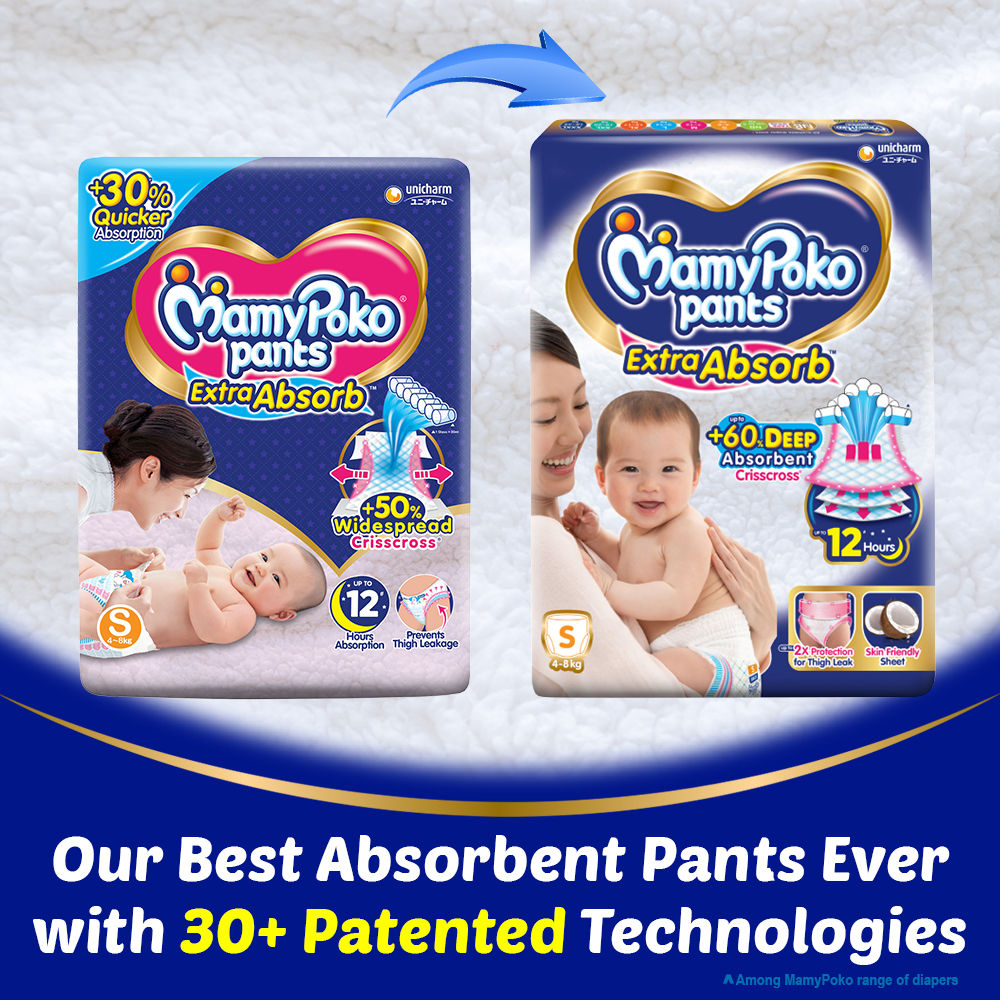 Cotton Disposable Mamy Poko Pants Baby Diaper, Size: Small, Age Group: 3-12  Months at Rs 399/packet in Surendranagar