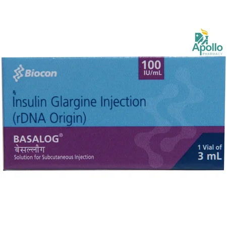 Basalog 100IU/ml Injection 3 ml