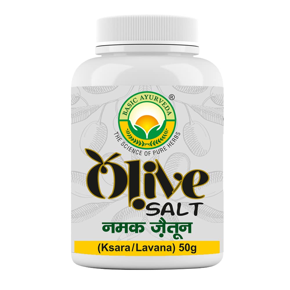 Basic Ayurveda Olive Salt, 50 gm, Pack of 1 Basic Ayurveda Olive Salt, 50 gm, Pack of 1