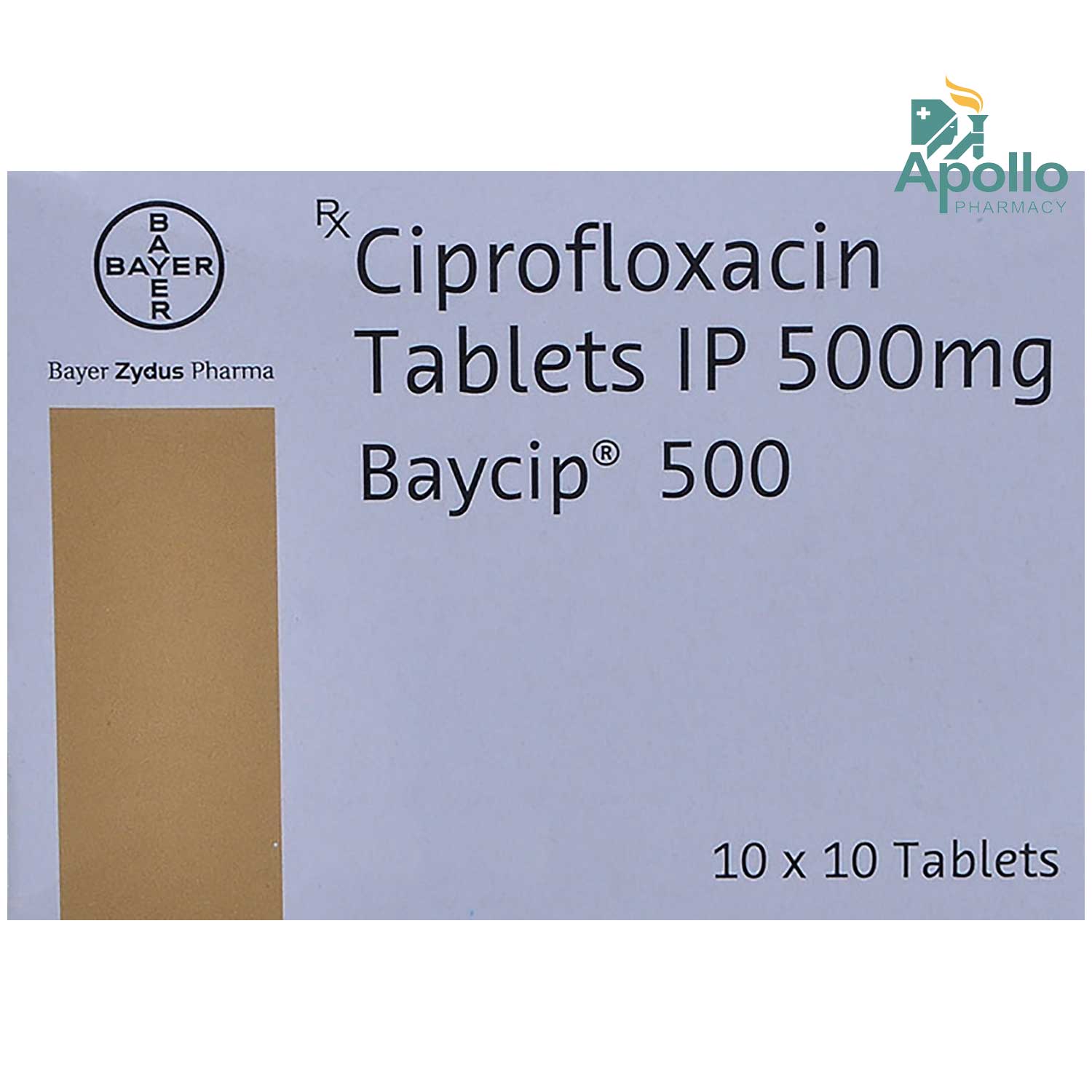 Baycip 500 Tablet 10's, Pack of 10 TABLETS Baycip 500 Tablet 10's, Pack of 10 TABLETS