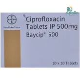 Baycip 500 Tablet 10's, Pack of 10 TABLETS