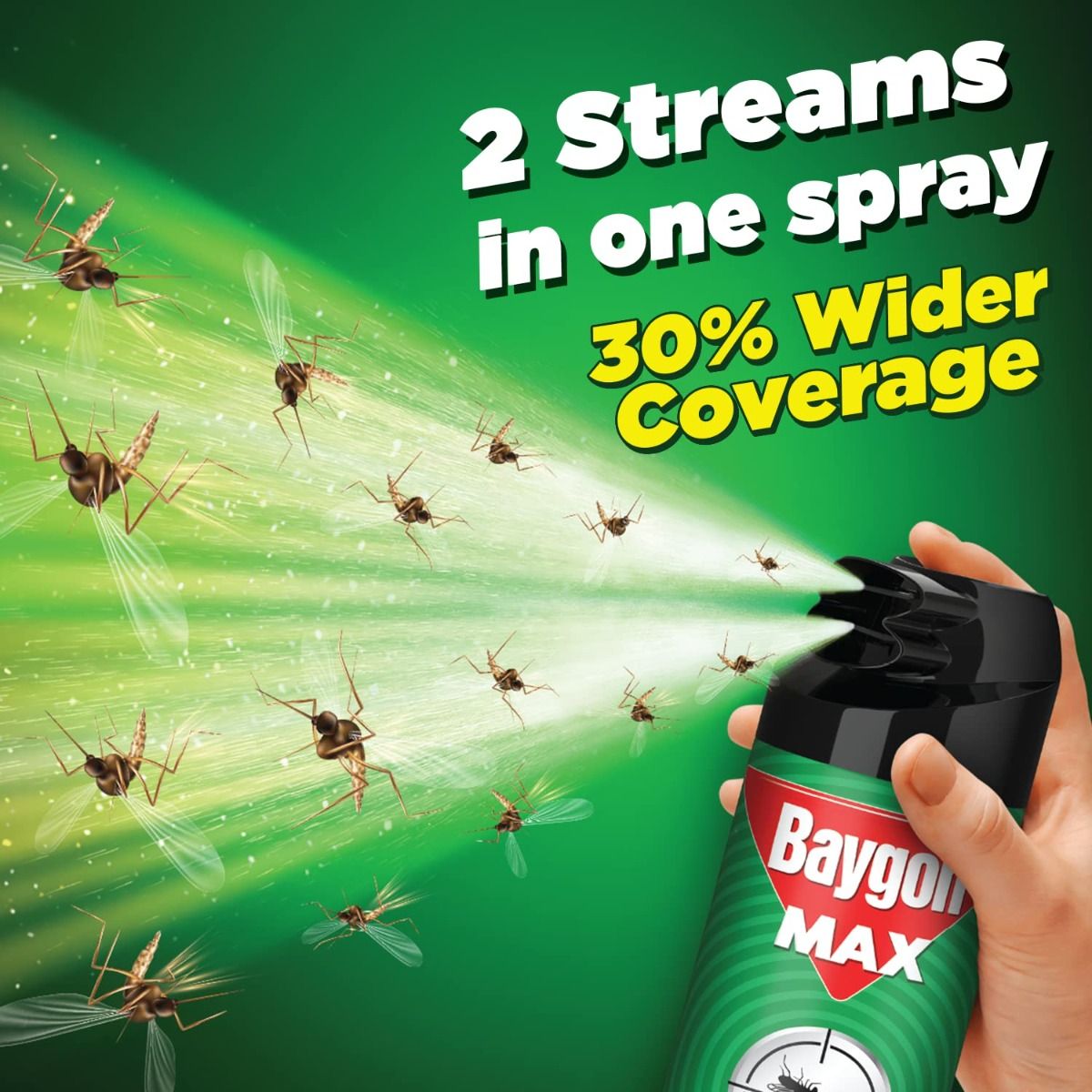 Baygon Max Mosquito & Fly Killer Spray, 400 ml Price, Uses, Side