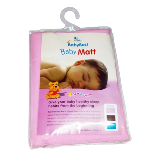 Baby Best Quilt Matt Waterproof Medium Size Pink color 1's, Pack of 1