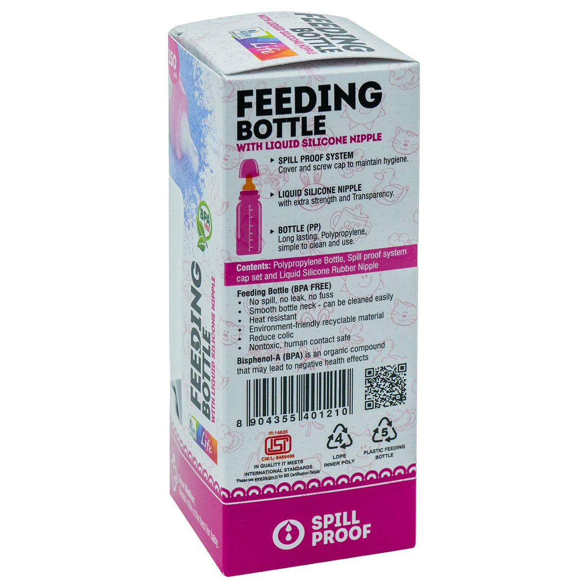 BB Feeding Bottle BPA Free, 150 ml, Pack of 1 BB Feeding Bottle BPA Free, 150 ml, Pack of 1