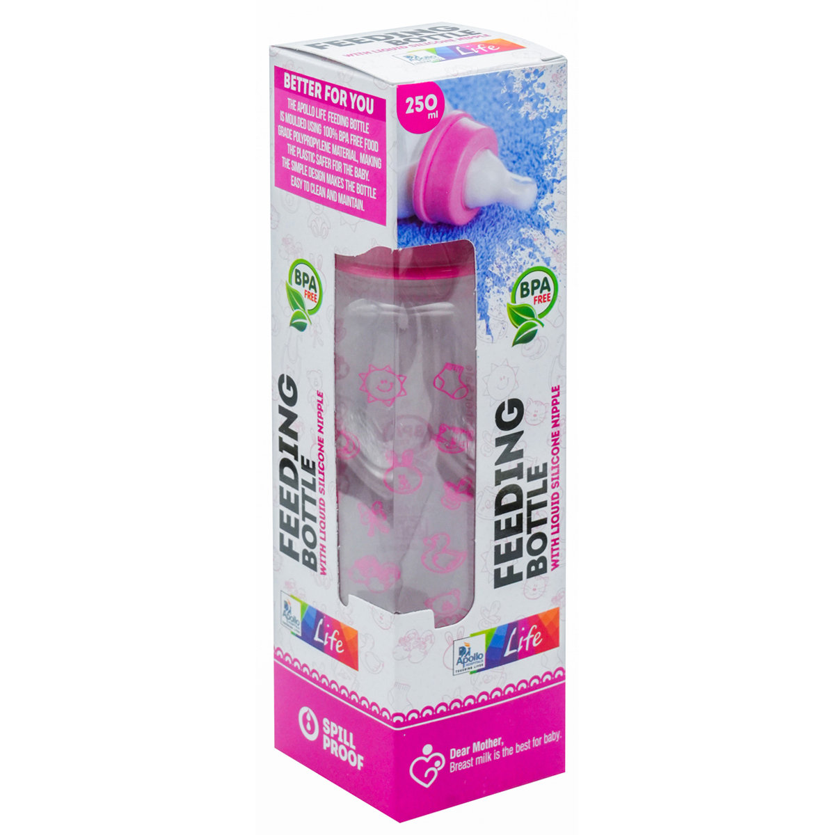 BB Feeding Bottle BPA Free, 250 ml, Pack of 1 BB Feeding Bottle BPA Free, 250 ml, Pack of 1