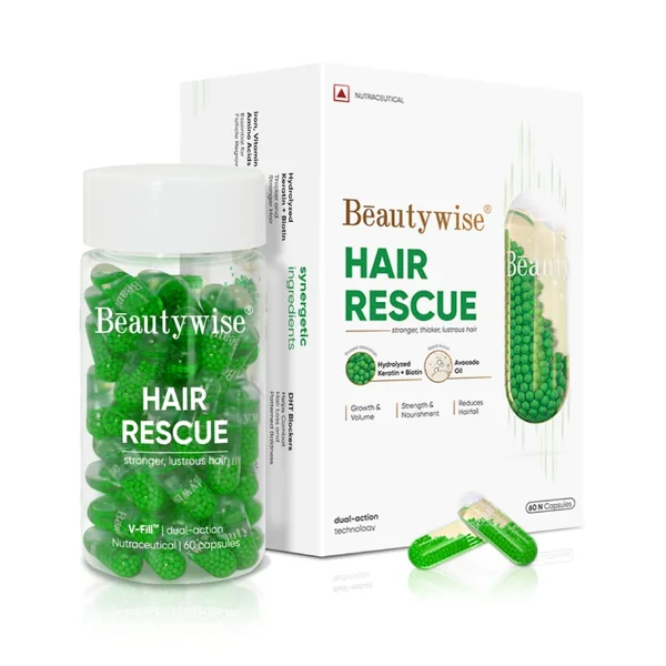 Beautywise Hair Rescue, 60 Capsules, Pack of 1
