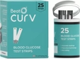 BeatO Curv Blood Glucose Test Strips, 25 Count