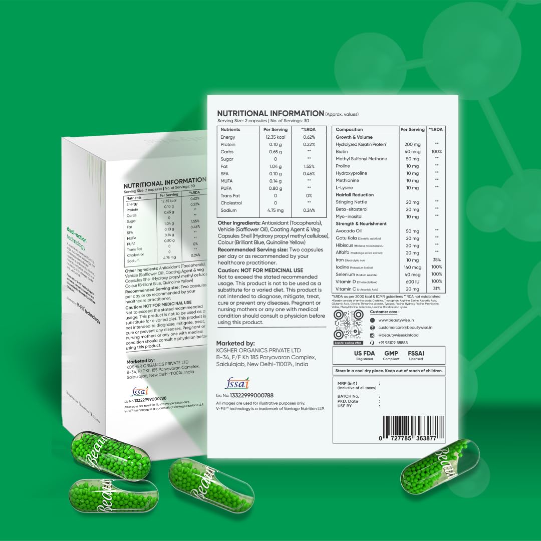 Beautywise Hair Rescue, 30 Capsules, Pack of 1 Beautywise Hair Rescue, 30 Capsules, Pack of 1