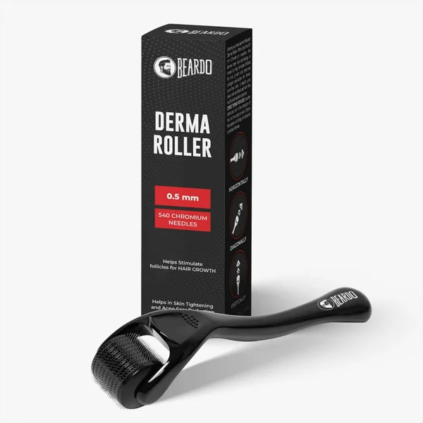 Beardo Derma Roller 0.5mm for Hair Growth, Pack of 1