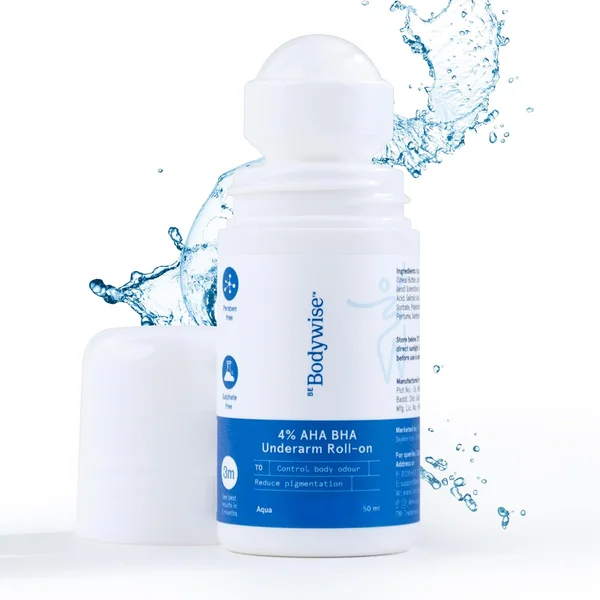 Be Bodywise 4% Aha Bha Aqua Underarm Roll On, 50 ml