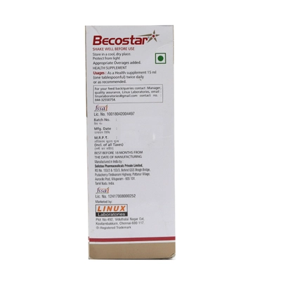 Becostar Syrup 200 ml, Pack of 1