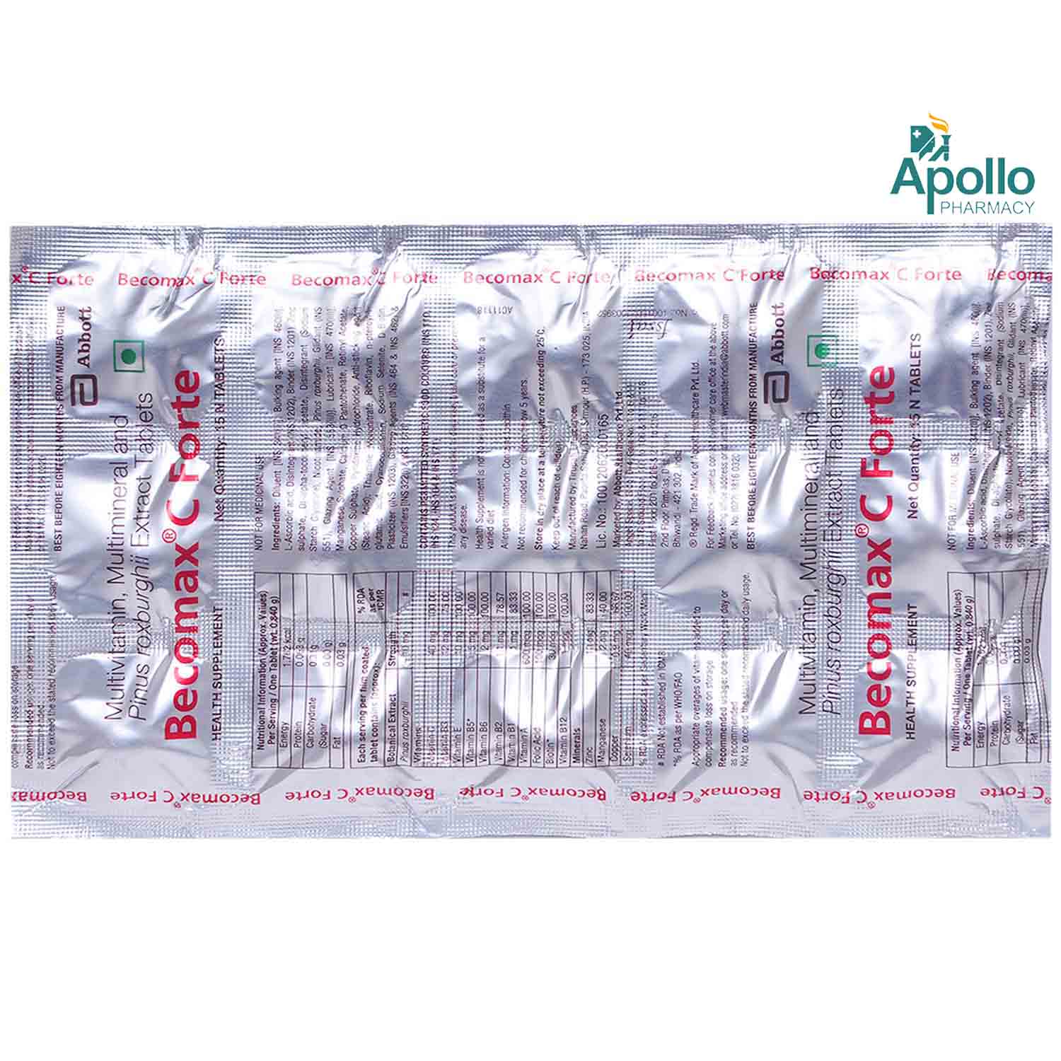 Becomax C Forte Tablet 15's, Pack of 15 Becomax C Forte Tablet 15's, Pack of 15