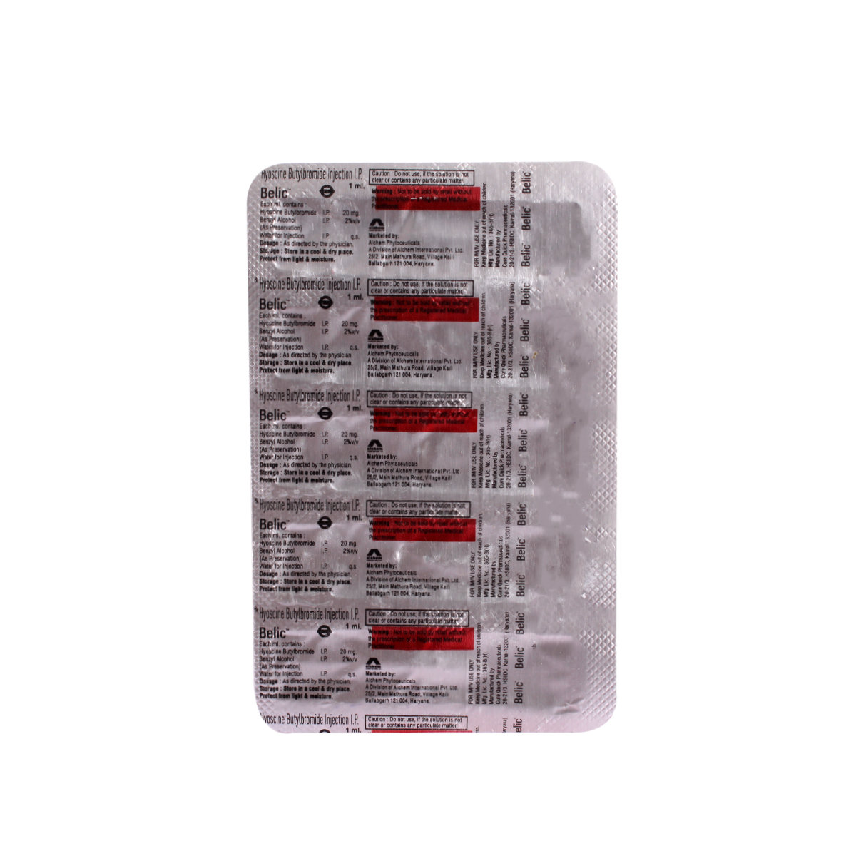 BELIC INJECTION, Pack of 1 INJECTION BELIC INJECTION, Pack of 1 INJECTION
