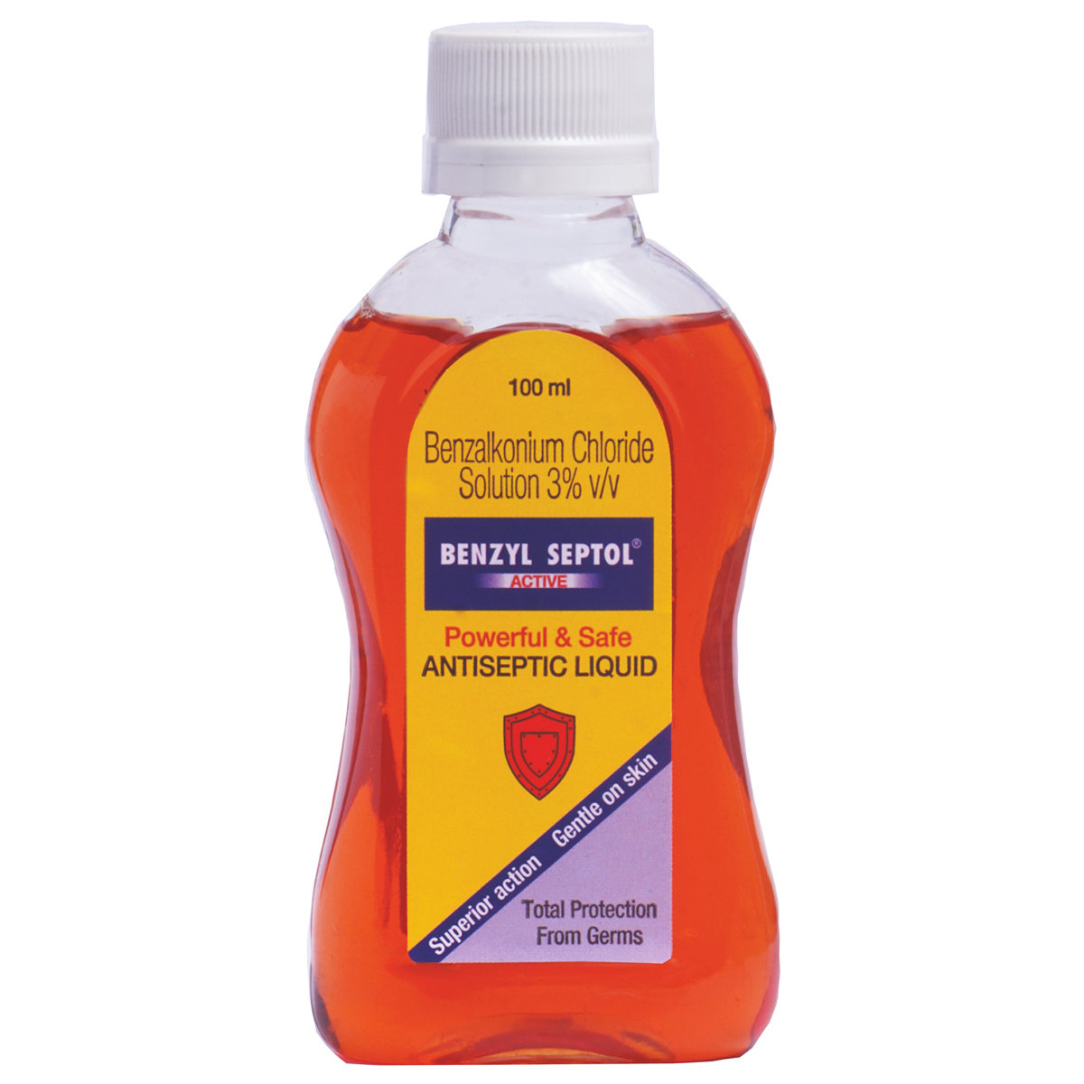 Benzyl Septol Active Antiseptic Liquid 100 ml, Pack of 1 Liquid Benzyl Septol Active Antiseptic Liquid 100 ml, Pack of 1 Liquid