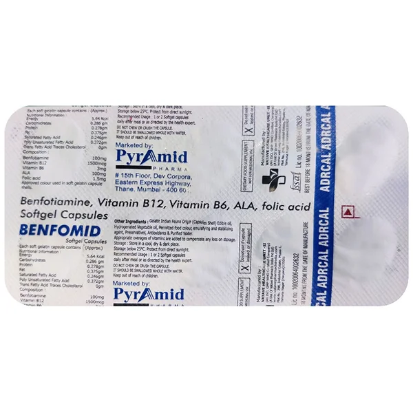 Benfomid Softgel Capsule 10's, Pack of 10