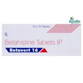 Betavert 16 Tablet 10's, Pack of 10 TABLETS