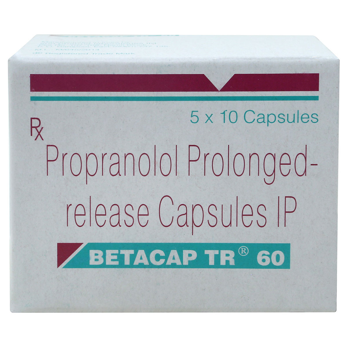 Betacap TR 60 mg Capsule 10's, Pack of 10 CAPSULES Betacap TR 60 mg Capsule 10's, Pack of 10 CAPSULES
