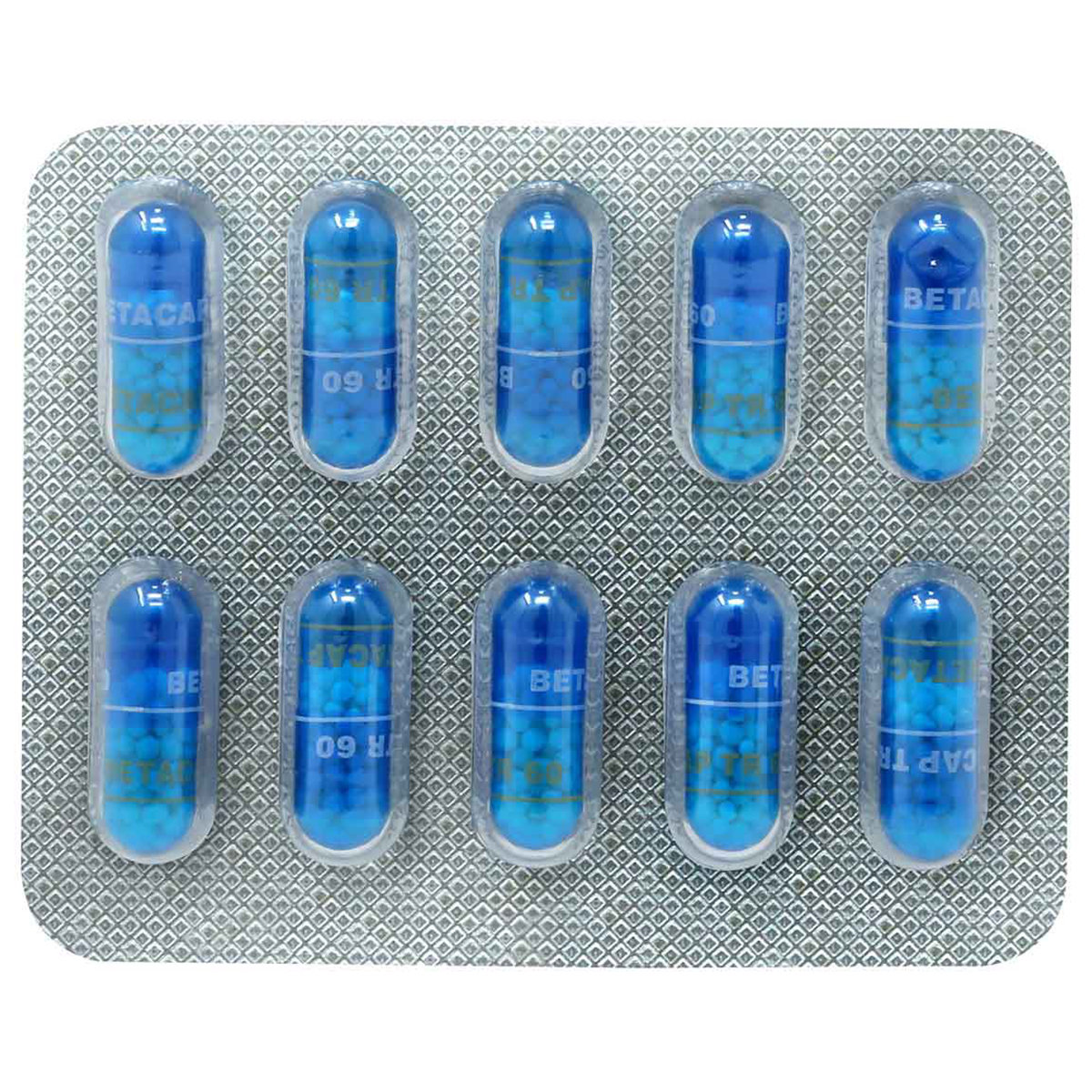 Betacap TR 60 mg Capsule 10's, Pack of 10 CAPSULES Betacap TR 60 mg Capsule 10's, Pack of 10 CAPSULES