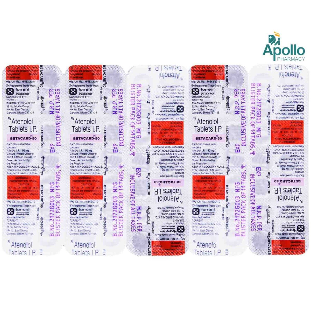 Betacard-50 Tablet 14's, Pack of 14 TABLETS Betacard-50 Tablet 14's, Pack of 14 TABLETS