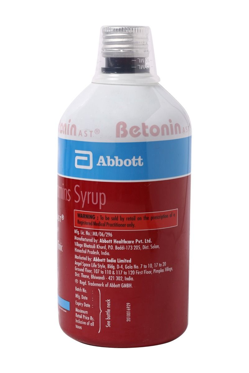 Betonin AST Syrup 400 Ml Price, Uses, Side Effects, Composition ...